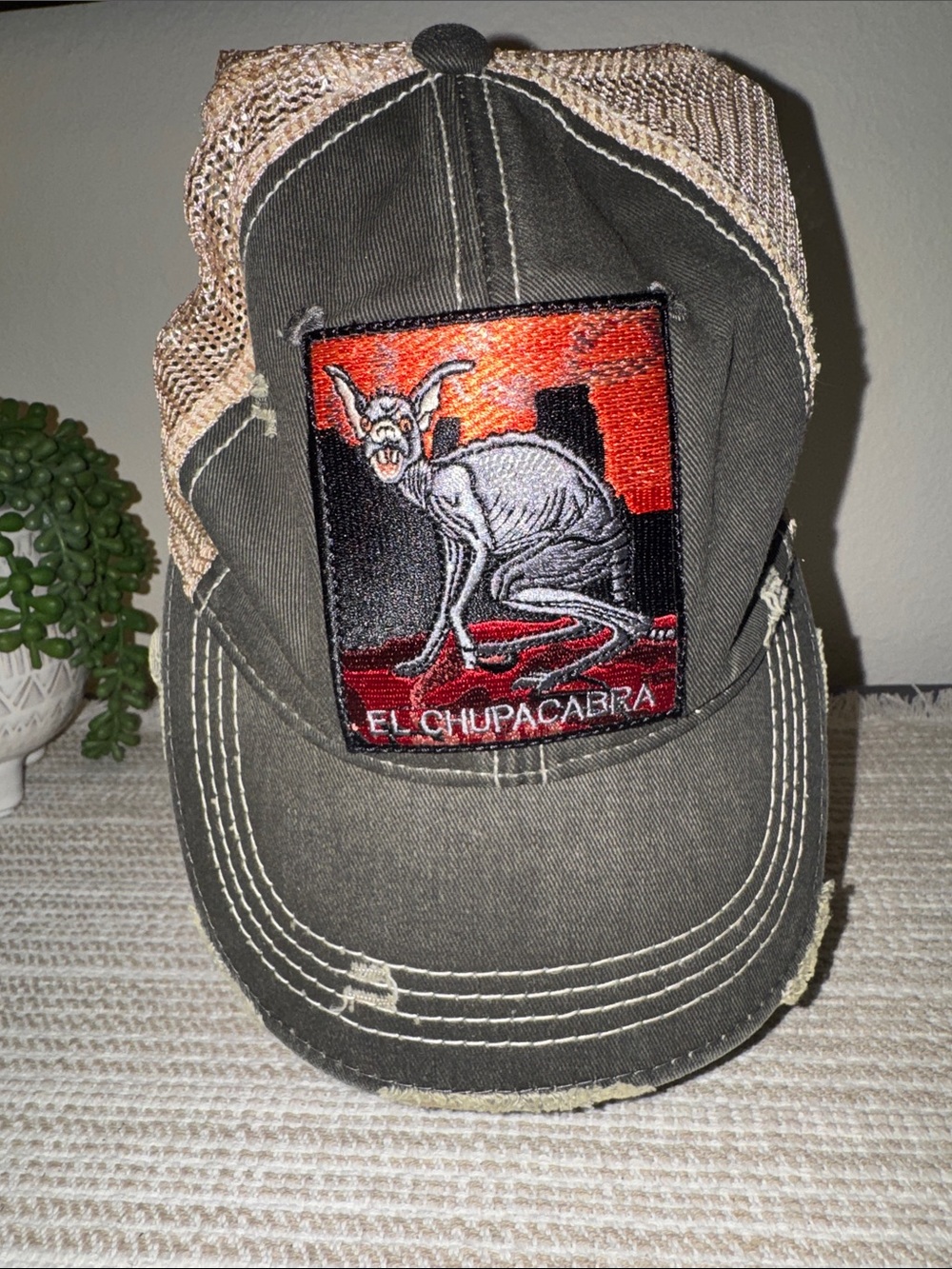 Angry Minnow El Chupacabra Trucker Baseball Hat